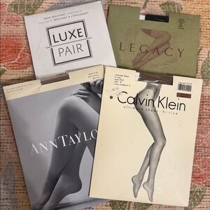 Compression/ControlTop/Sheer Pantyhose Lot By Calvin Klein/Luxe/Legacy/AnnTaylor